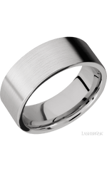 8 mm wide Flat Cobalt Chrome band.