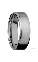 7 mm wide Beveled Titanium band.
