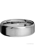 7 mm wide Beveled Titanium band.