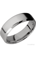 7 mm wide High Bevel Titanium band.