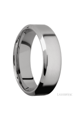7 mm wide High Bevel Titanium band.