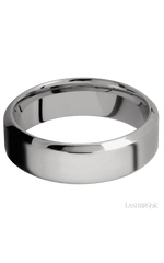 7 mm wide High Bevel Titanium band.