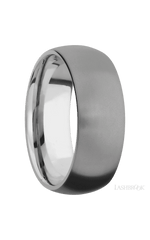 8 mm wide Domed Titanium band.