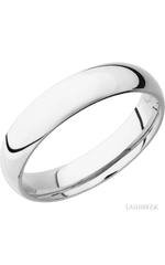 5 mm wide Domed Cobalt Chrome band.