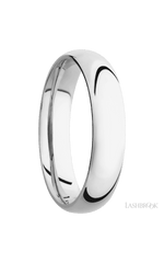 5 mm wide Domed Cobalt Chrome band.