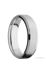 6 mm wide Beveled Cobalt Chrome band.