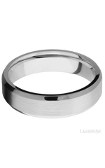 6 mm wide Beveled Cobalt Chrome band.