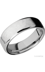 7 mm wide Beveled Cobalt Chrome band.