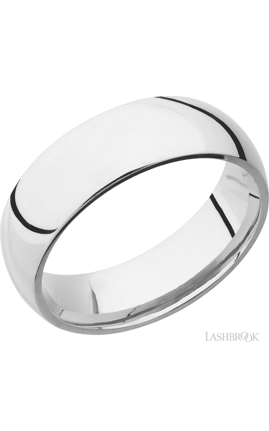 7 mm wide Domed Cobalt Chrome band.
