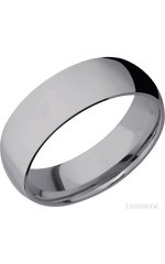 7 mm wide Domed Tantalum band.