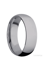 7 mm wide Domed Tantalum band.