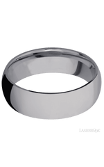 7 mm wide Domed Tantalum band.
