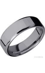 7 mm wide Beveled Tantalum band.