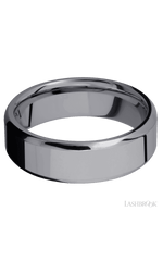 7 mm wide Beveled Tantalum band.