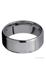8 mm wide Beveled Tantalum band.