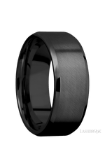 8 mm wide Beveled Zirconium band.