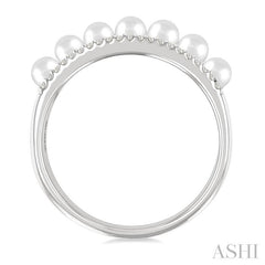 ASHI Pearl & Diamond Fashion Band 556B8PPFGWPWG