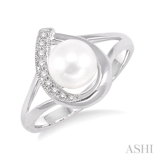ASHI Pearl & Diamond Fashion Ring 55709PPFXWG