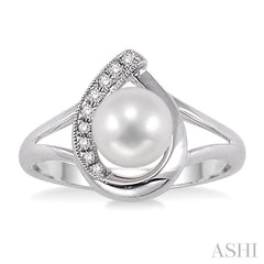 ASHI Pearl & Diamond Fashion Ring 55709PPFXWG