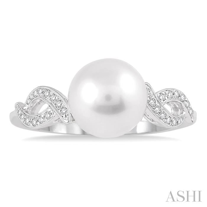 ASHI Pearl & Diamond Fashion Ring 55889PPFSWPWG