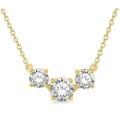 Parkplace Jewelers Round Shape Past Present & Future Diamond Necklace 992H1PPFGNKYG