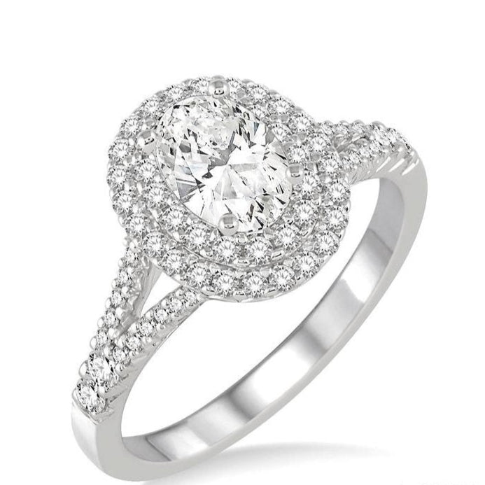 Parkplace Jewelers Oval Shape Halo Diamond Engagement Ring 247C1PPFVWG-LE