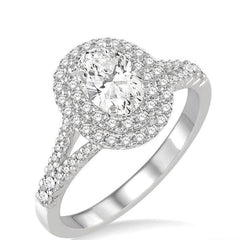 Parkplace Jewelers Oval Shape Halo Diamond Engagement Ring 247C1PPFVWG-LE