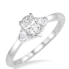 Parkplace Jewelers Pear Shape Diamond Engagement Ring 252L2PPFHWG-LE-PR