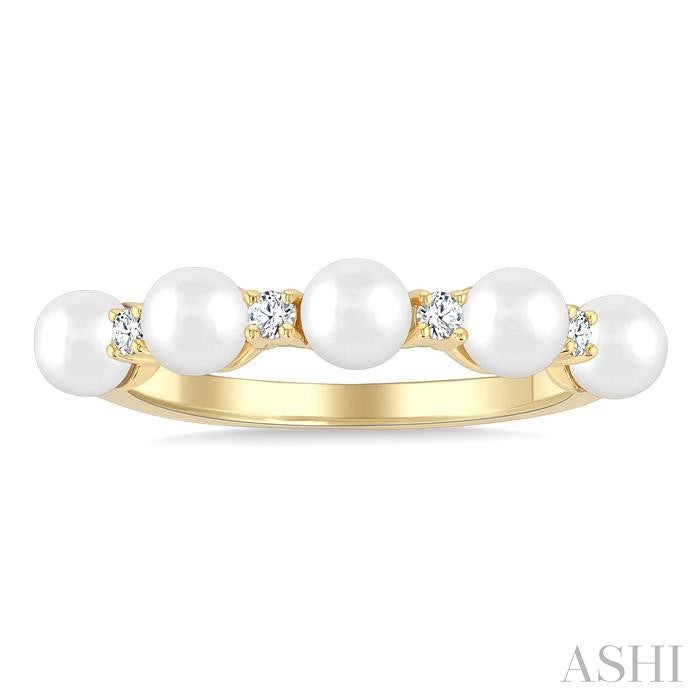 ASHI Pearl & Diamond Fashion Ring 561B8PPFGWPYG