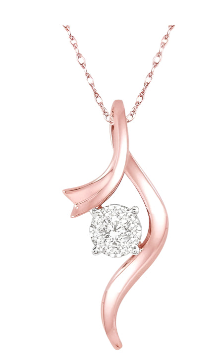 Parkplace Jewelers Round Shape Lovebright Diamond Fashion Pendant 908A8PPFHPDPW