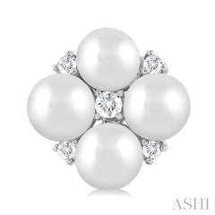 ASHI Pearl & Diamond Fashion Earrings 56248PPTGERWPWG