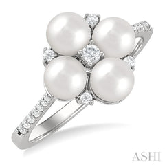 ASHI Pearl & Diamond Fashion Ring 56248PPTGWPWG
