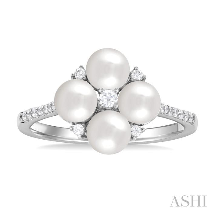 ASHI Pearl & Diamond Fashion Ring 56248PPTGWPWG
