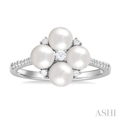 ASHI Pearl & Diamond Fashion Ring 56248PPTGWPWG