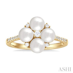 ASHI Pearl & Diamond Fashion Ring 56248PPTGWPYG