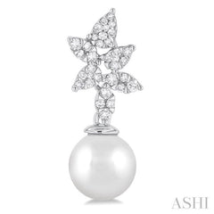 ASHI Pearl & Lovebright Diamond Fashion Earrings 56334PPFGERWPWG