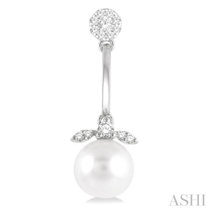 ASHI Pearl & Lovebright Diamond Fashion Earrings 56356PPFGERWPWG