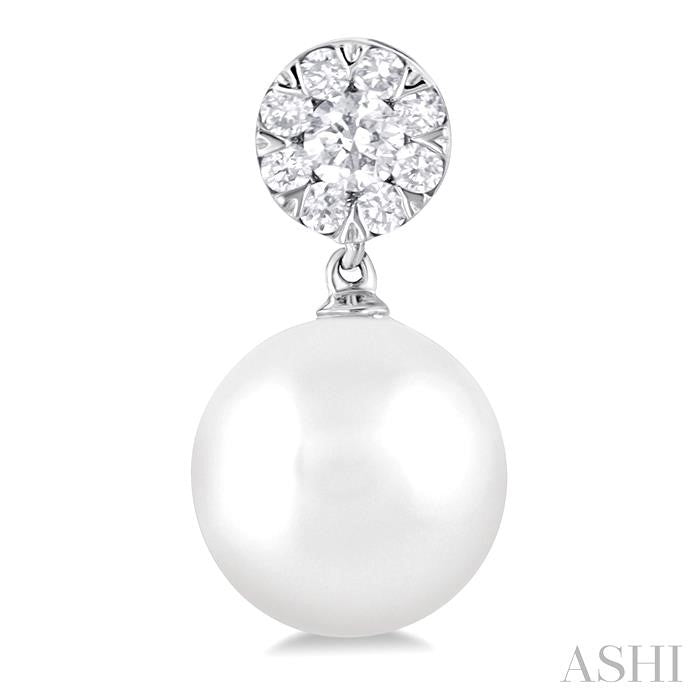 ASHI Pearl & Lovebright Diamond Fashion Earrings 56366PPFGERWPWG