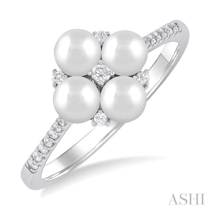 ASHI Pearl & Diamond Fashion Ring 56398PPTGWPWG