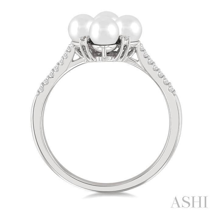 ASHI Pearl & Diamond Fashion Ring 56398PPTGWPWG
