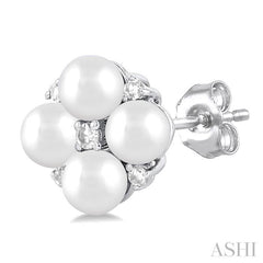 ASHI Pearl & Diamond Fashion Earrings 56399PPTGERWPWG