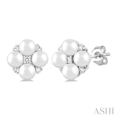 ASHI Pearl & Diamond Fashion Earrings 56399PPTGERWPWG