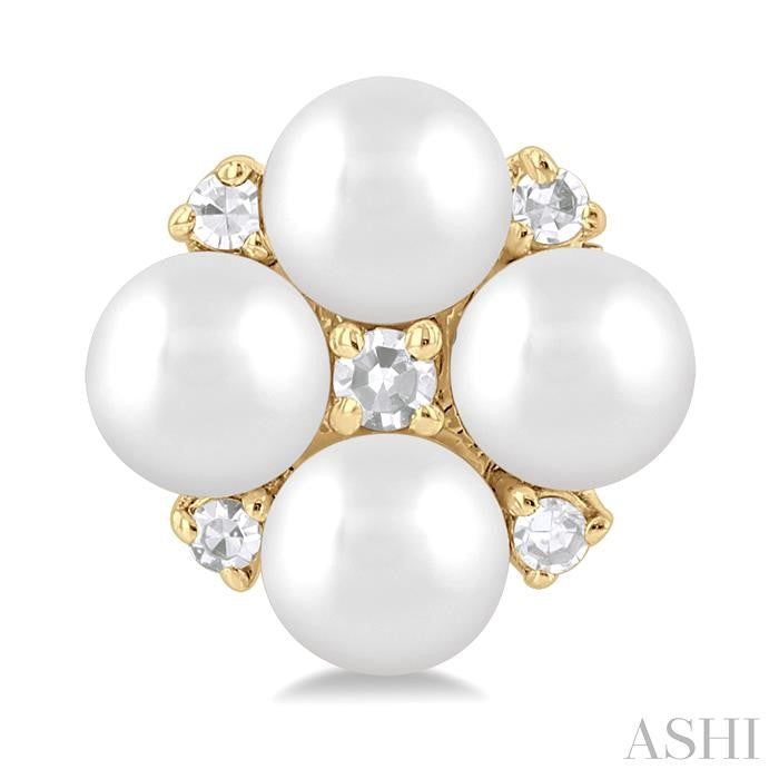 ASHI Pearl & Diamond Fashion Earrings 56399PPTGERWPYG