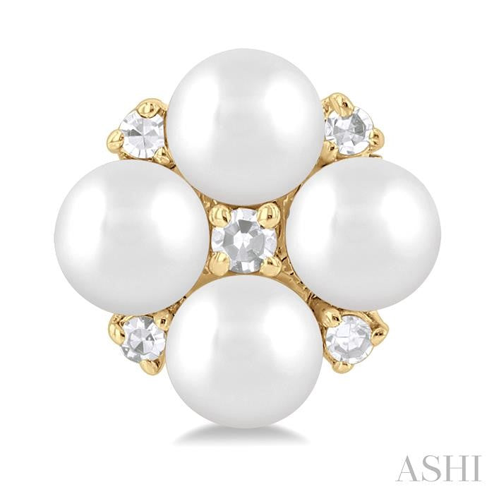 ASHI Pearl & Diamond Fashion Earrings 56399PPTGERWPYG