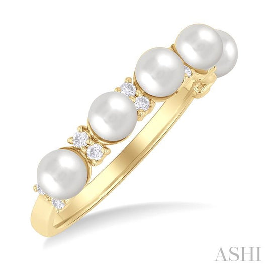 ASHI Pearl & Diamond Fashion Ring 56428PPTGWPYG