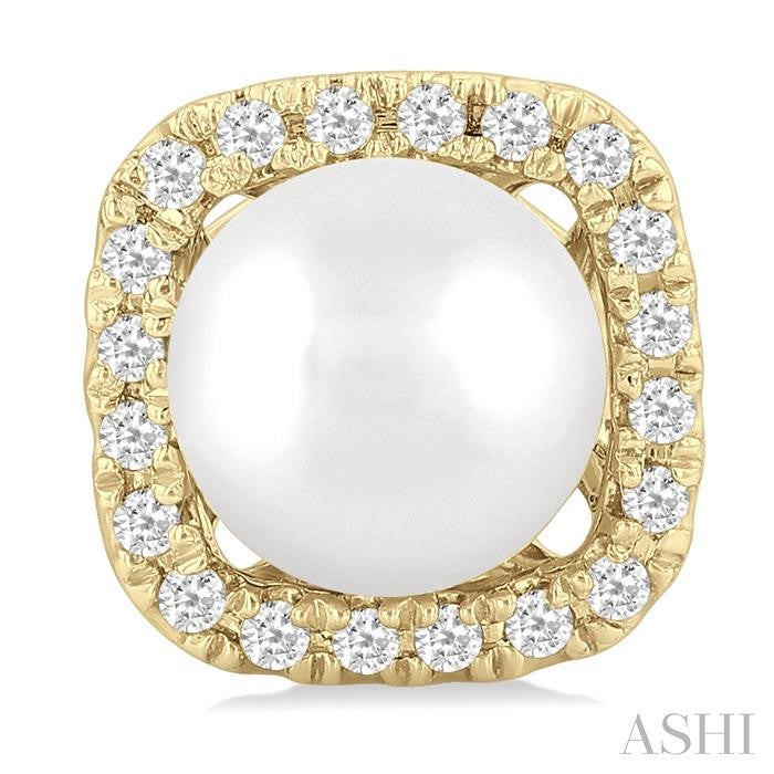 ASHI Pearl & Petite Halo Diamond Fashion Earrings 56468PPTSERWPYG