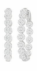 Parkplace Jewelers Inside-Out Lovebright Diamond Hoop Earrings 925B0PPFGERWG-2.00