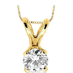 Parkplace Jewelers Round Shape Diamond Solitaire Pendant 90146PPFNPD