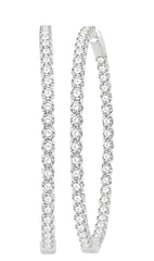 Parkplace Jewelers Inside-Out Diamond Hoop Earrings 629C0PPFGERWG-10.00