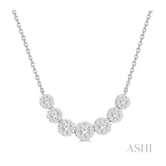 ASHI Lovebright Essential Diamond Smile Necklace 9936VPPFGNKWG